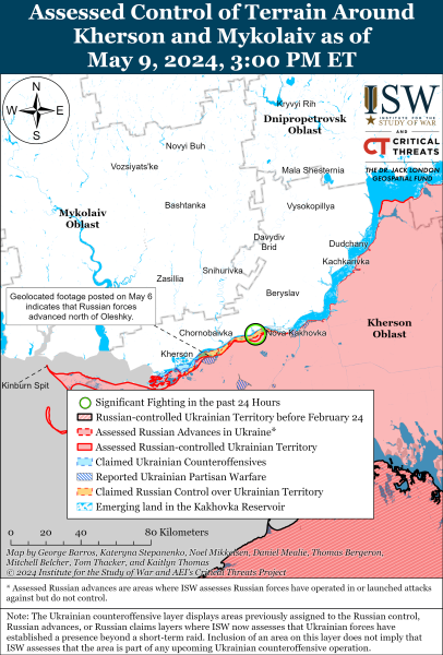 Mapa de operaciones militares al 10 de mayo de 2024: situación en el frente