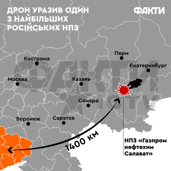Récord de 1.500 km: un dron ucraniano impactó contra uno de los más grandes rusos refinerías de petróleo