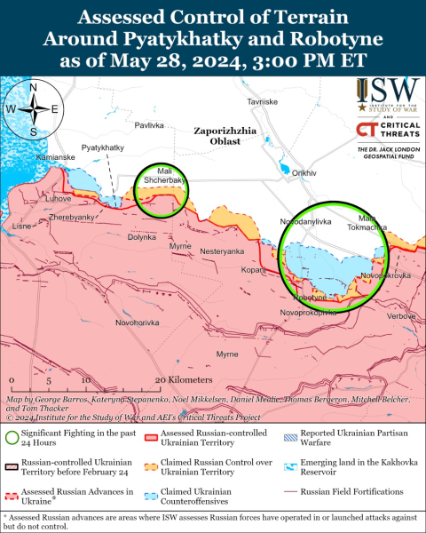 Mapa de operaciones militares al 29 de mayo de 2024: situación en el frente