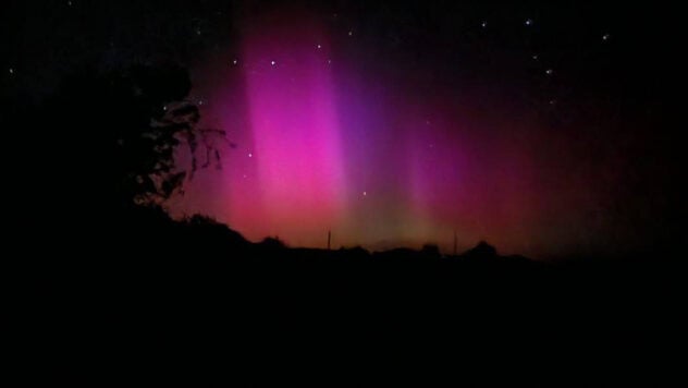 Auroras boreales aparecieron en Ucrania