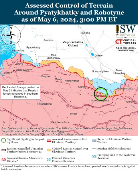 Mapa de operaciones militares para el 7 de mayo de 2024: situación en el frente