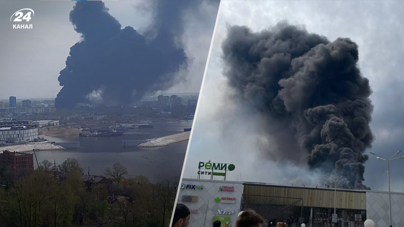 Se produjo un incendio a gran escala en un centro comercial con cientos de personas en Khabarovsk: un espeso humo negro lo cubrió la ciudad