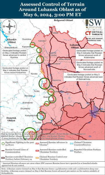 Mapa de operaciones militares para el 7 de mayo de 2024: situación en el frente