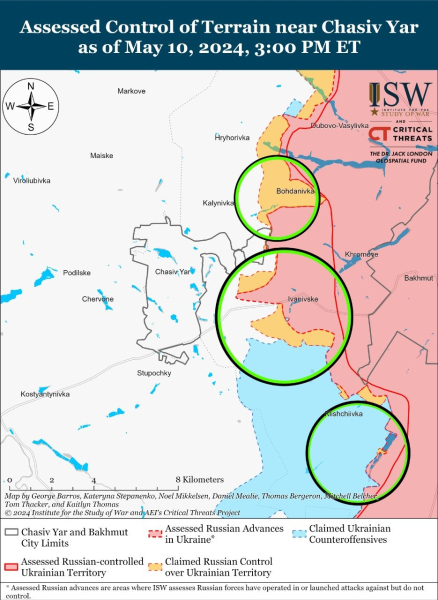 Mapa de operaciones militares al 11 de mayo de 2024: situación en el frente