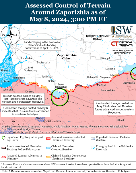 Mapa de operaciones militares el 9 de mayo de 2024: la situación en the front