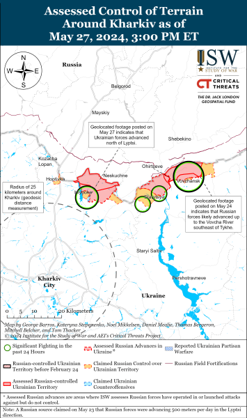 Mapa de operaciones militares al 28 de mayo de 2024: situación en el frente