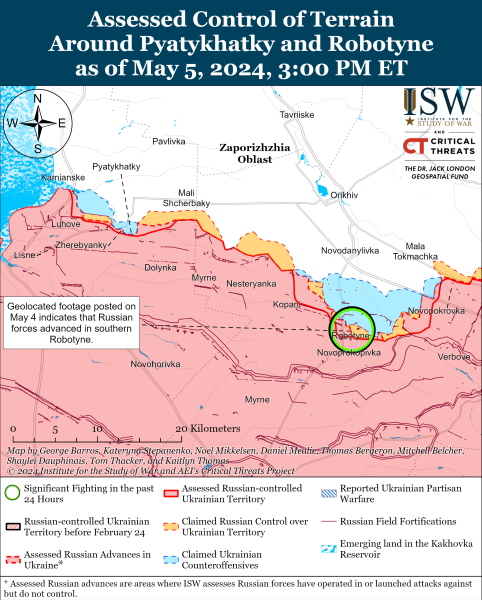 Mapa de operaciones militares para el 6 de mayo de 2024: situación en el frente