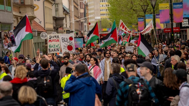 Protestas pro-palestinas tuvieron lugar en Malmo antes de la segunda semifinal de Eurovisión