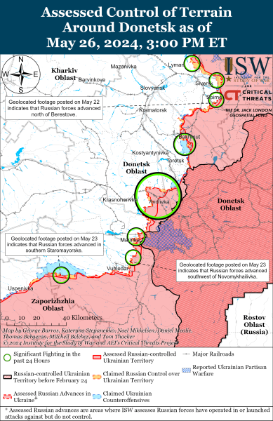 Mapa de operaciones militares para el 27 de mayo de 2024: la situación en el frente