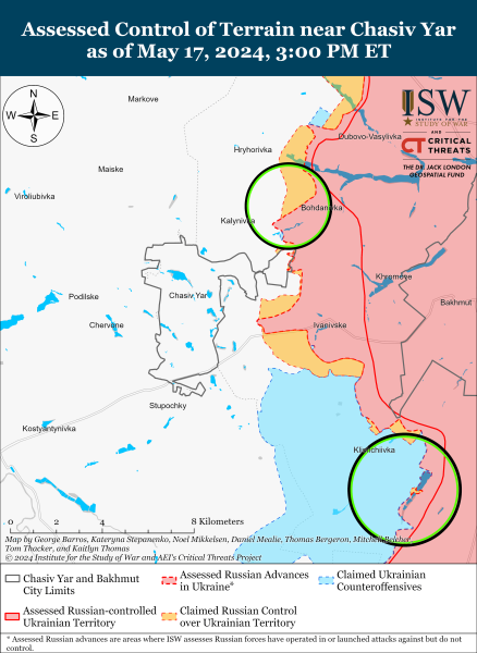 Mapa de operaciones militares al 18 de mayo de 2024: situación en el frente