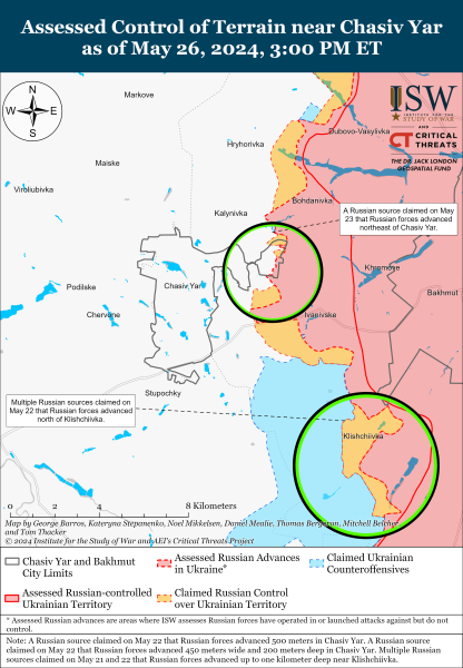 Mapa de operaciones militares al 27 de mayo de 2024: situación en el frente