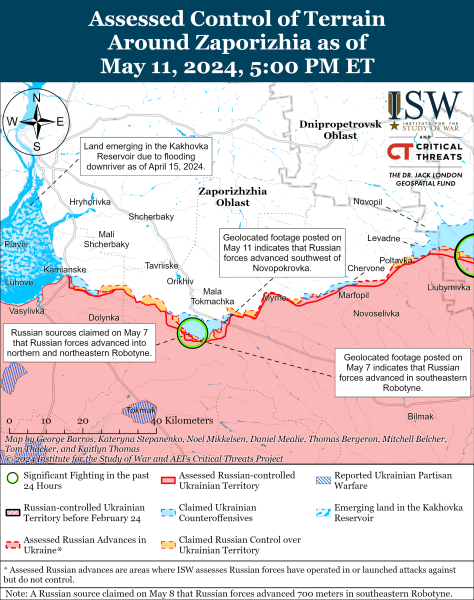 Mapa de operaciones militares al 12 de mayo de 2024: situación en el frente