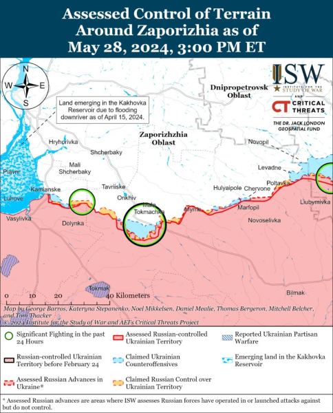 Mapa de operaciones militares para el 29 de mayo de 2024: situación en el frente