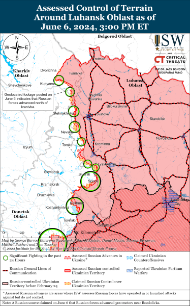 Mapa de operaciones militares para el 7 de junio de 2024: situación en el frente