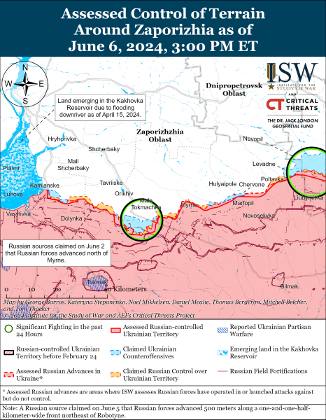 Mapa de operaciones militares para el 7 de junio de 2024: situación en the front