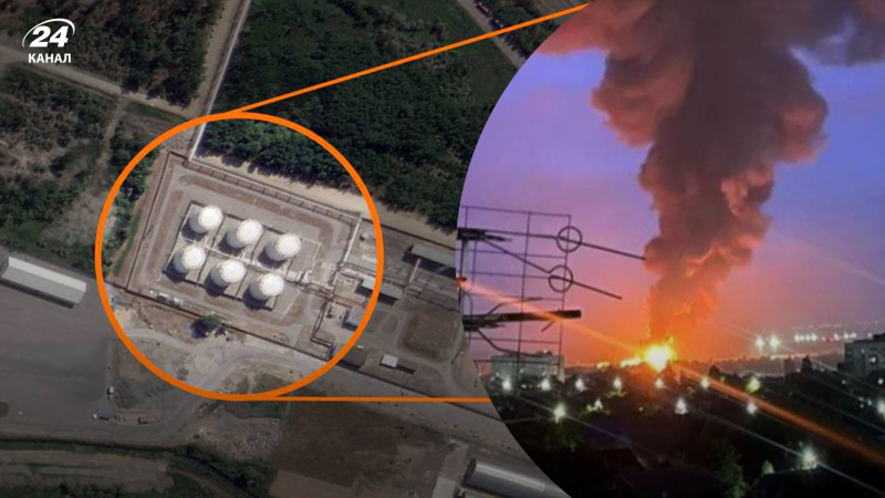 Ataque a un depósito de petróleo en Azov ruso: "Esquemas" mostraron las consecuencias de un ataque con drones