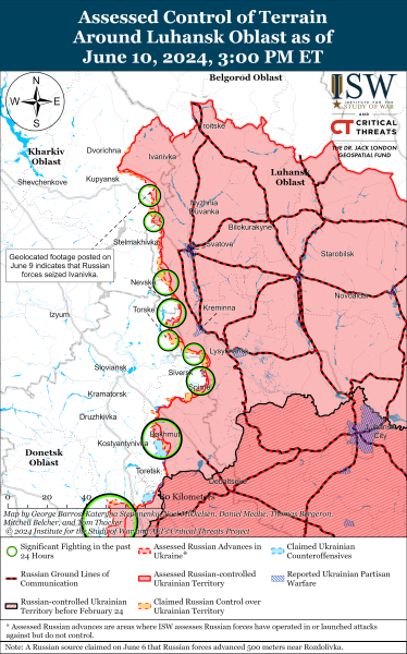 Mapa de operaciones militares para el 11 de junio de 2024: situación en el frente