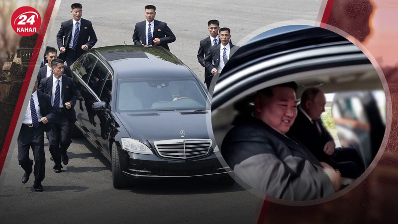 Esta es una vista muy divertida: cómo Putin y Kim Jong-un cabalgaban al son del ruido del público