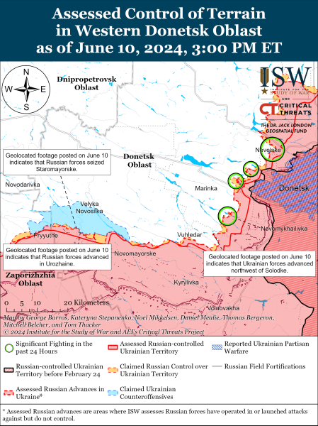 Mapa de operaciones militares para el 11 de junio de 2024: situación en el frente