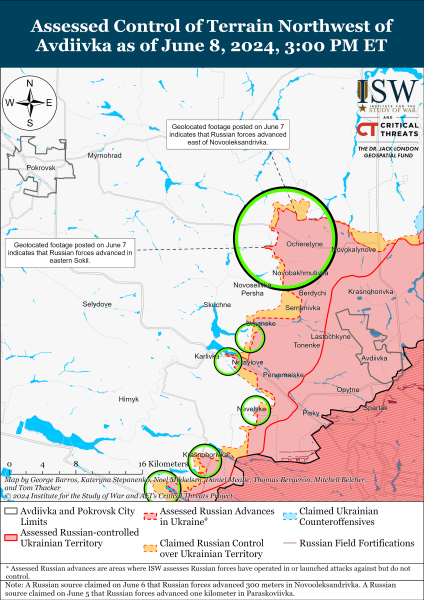 Mapa de operaciones militares el 9 de junio de 2024: la situación en the front