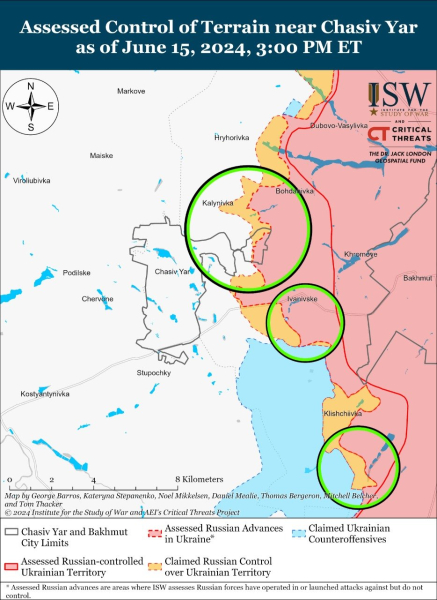 Mapa de operaciones militares para el 16 de junio de 2024: situación en el frente