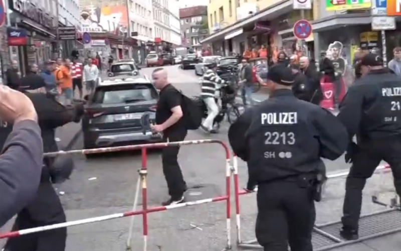 La policía de Hamburgo disparó con un hacha a un hombre antes del partido de la Eurocopa 2024