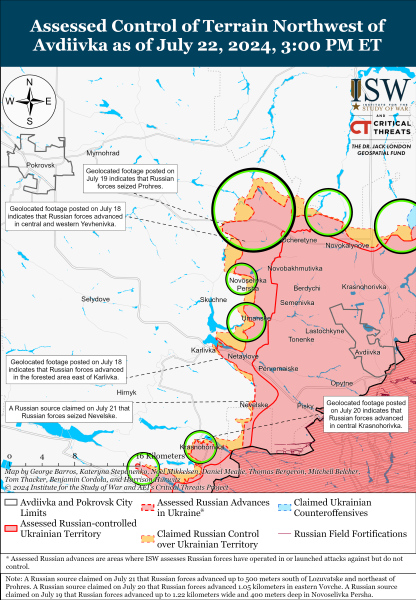 Mapa de operaciones militares para el 23 de julio de 2024: situación en el frente