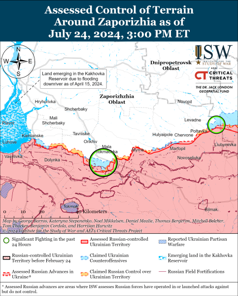 Mapa de operaciones militares para el 25 de julio de 2024 - la situación en el frente