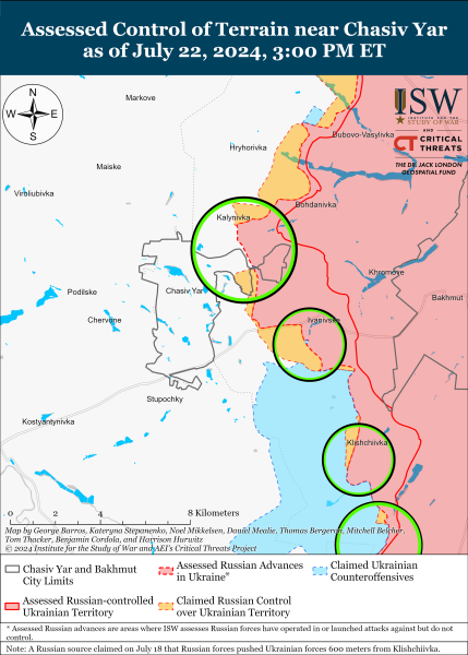 Mapa de operaciones militares para el 23 de julio de 2024: situación en el frente 