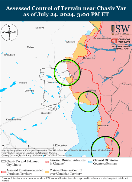 Mapa de operaciones militares para el 25 de julio de 2024: la situación en el frente