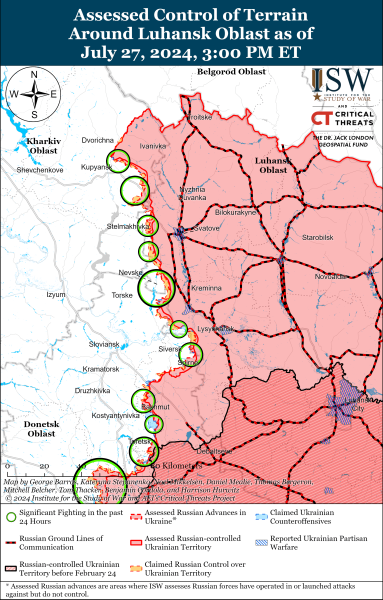 Mapa de operaciones militares el 28 de julio de 2024: la situación en el frente