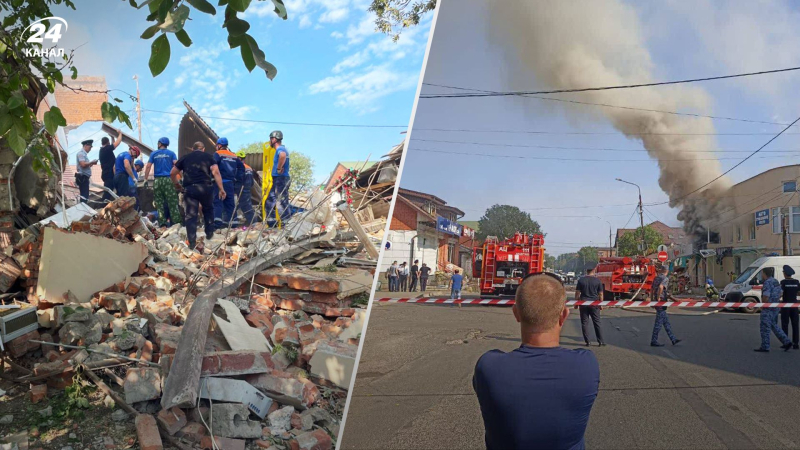 La farmacia fue completamente demolida: un edificio explotó en la región rusa de Krasnodar