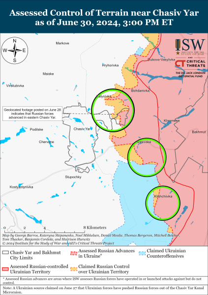 Mapa de operaciones militares al 1 de julio de 2024: situación en el frente