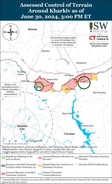 Mapa de operaciones militares al 1 de julio de 2024: situación en el frente