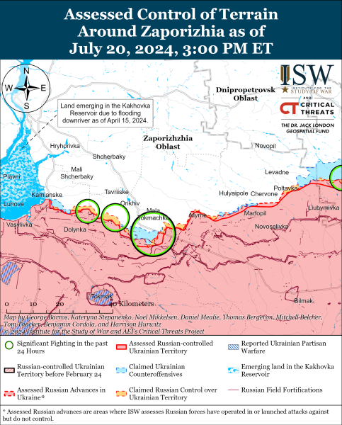 Mapa de operaciones militares para el 21 de julio de 2024: la situación en el frente 