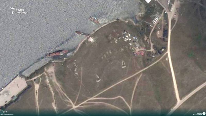 Quedan huellas del incendio: imágenes de satélite que muestran las consecuencias del ataque a la base militar rusa en Crimea