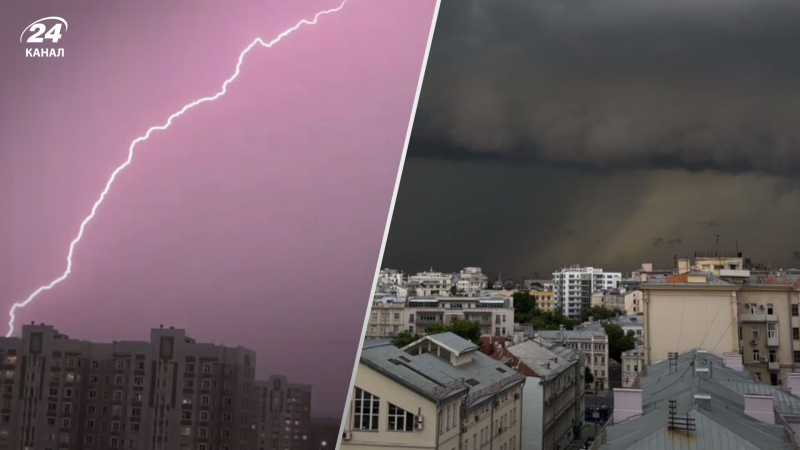 Relámpagos, aguaceros y fuertes vientos: un poderoso huracán cubrió Moscú