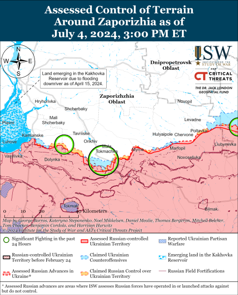 Mapa de operaciones militares para el 5 de julio de 2024: situación en the front