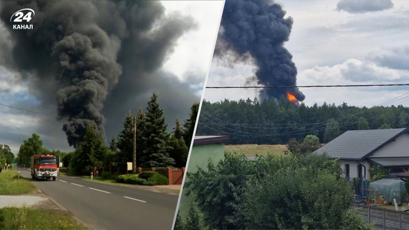 Se produjeron varias explosiones en una planta de procesamiento de residuos en Polonia y se produjo un fuerte incendio