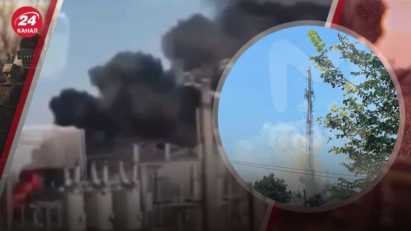 Drones atacaron una subestación y una torre de televisión en la región de Kursk: se produjeron incendios