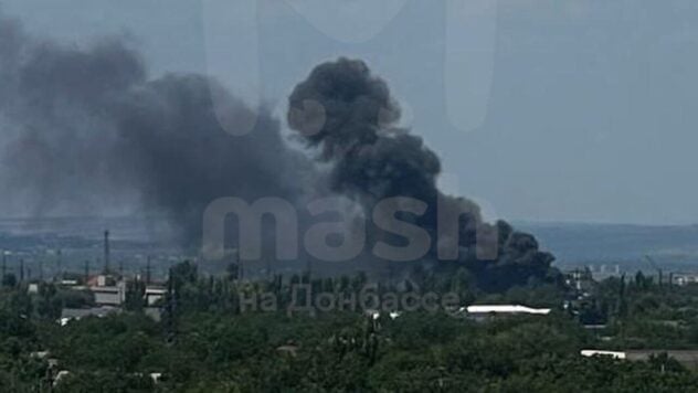 Incendio en Lugansk el 11 de julio: un almacén de combustible está en llamas