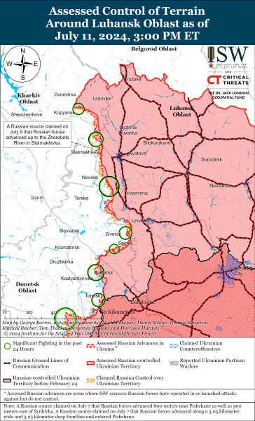 Mapa de operaciones militares para el 12 de julio de 2024: situación en el frente 