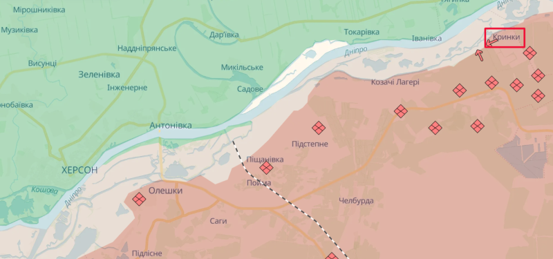 En el área de Krynok, las Fuerzas Armadas de Ucrania continúan llevando a cabo misiones de combate: OSGV Tavria