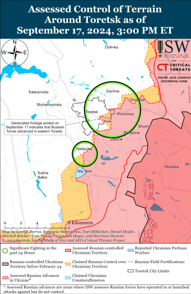 Mapa de operaciones militares el 18 de septiembre de 2024: la situación en el frente