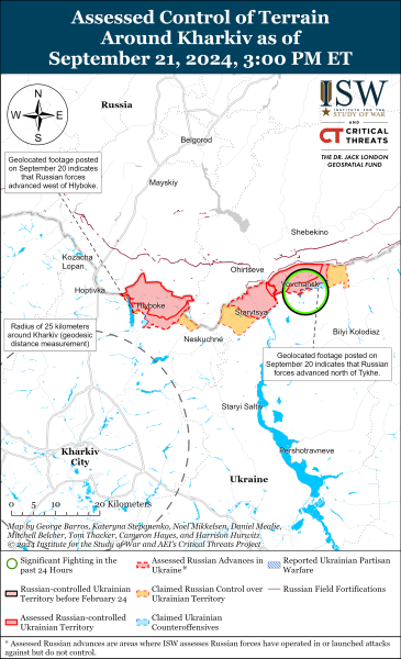 Mapa de operaciones militares para el 22 de septiembre de 2024: situación en el frente