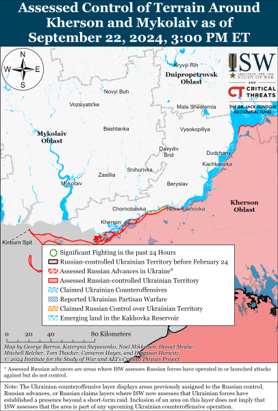 Mapa de operaciones militares para el 23 de septiembre de 2024: la situación en el frente