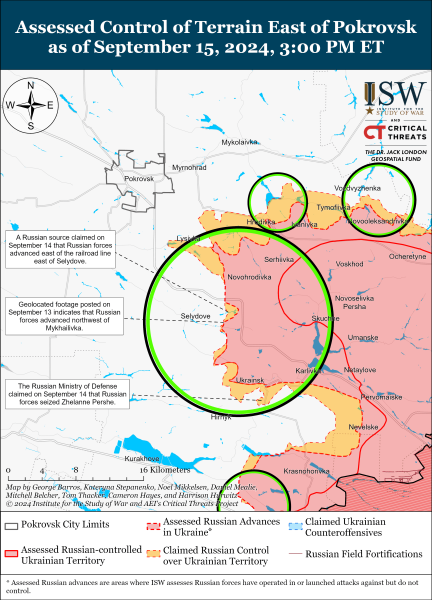 Mapa de operaciones militares para el 16 de septiembre de 2024: la situación en el frente