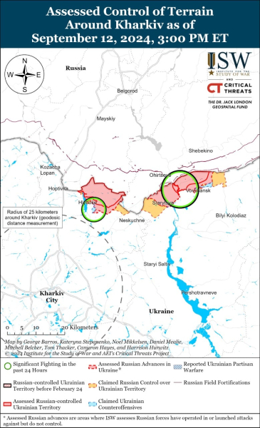 Mapa de operaciones militares al 13 de septiembre de 2024: situación en el frente