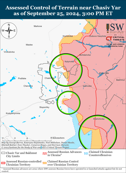 Mapa de operaciones militares al 26 de septiembre de 2024: situación en el frente