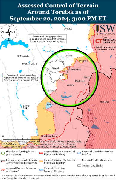 Mapa de operaciones militares para el 21 de septiembre de 2024: la situación en el frente